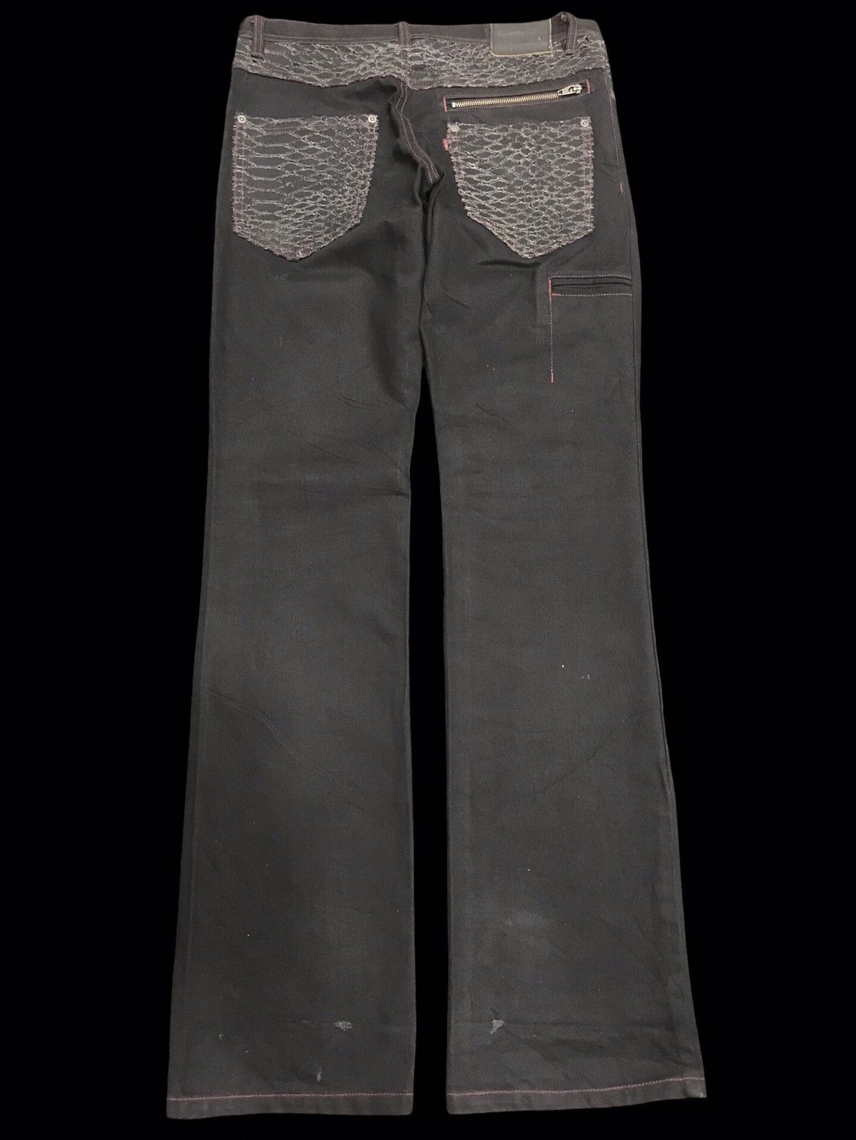 Japanese Brand 💥RAW DENIM FLARE💥Archival L7 Tokyo Style Sturdy Denim F134 Size US 33 - 2 Thumbnail