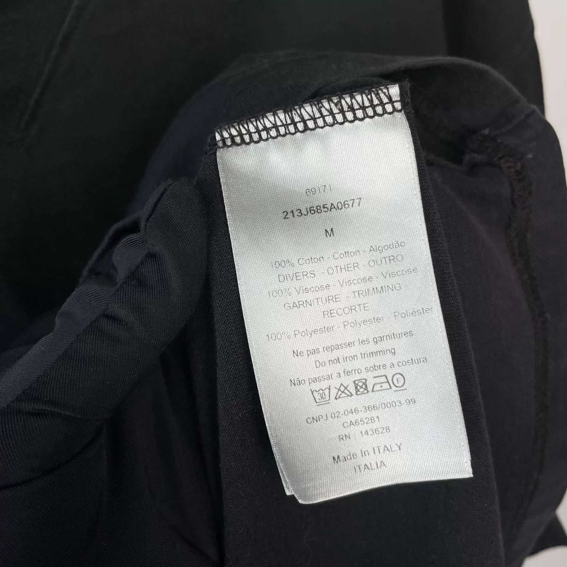 Dior Dior Short T-shirt M Black Size US M / EU 48-50 / 2 - 5 Thumbnail