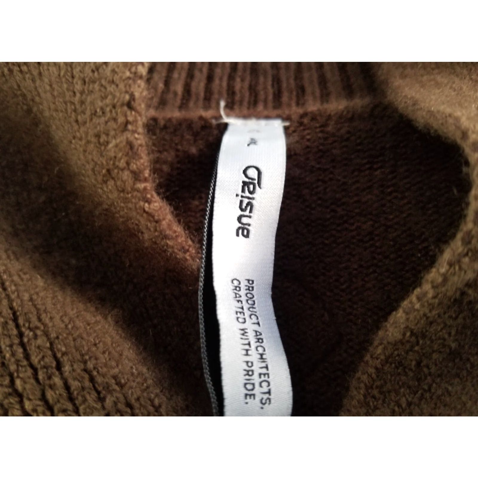 Vintage ORISUE Shawl Collar Pullover Sweater Brown 4XL 100% Cotton Men Large XXXXL Size US XXL / EU 58 / 5 - 7 Thumbnail
