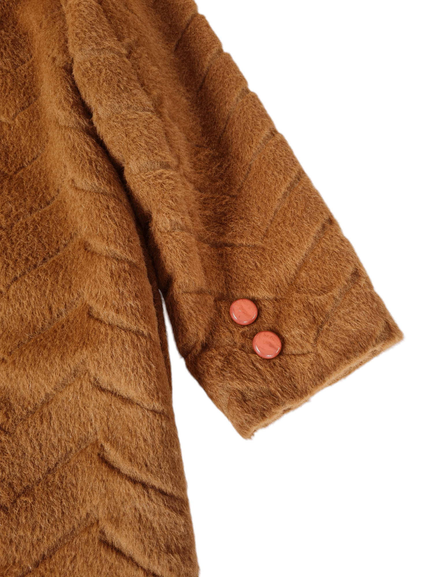 Japanese Brand × Vintage Vtg Elizaladam Fur Wool Jacket Brown Size L / US 10 / IT 46 - 9 Thumbnail