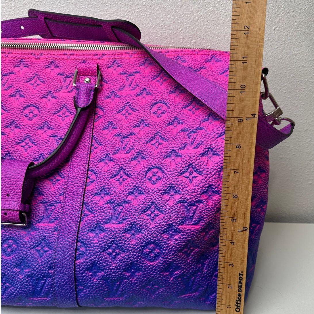 Louis Vuitton NWOT Keepall Bandouliere 50 Taurillon Illusion Virgil Abloh Size ONE SIZE - 18 Thumbnail