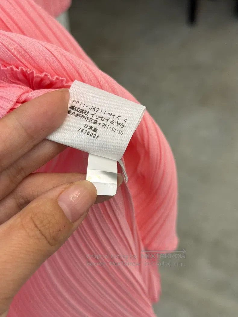 Issey Miyake Issey Miyake Short-Sleeve Crew-Neck Classic Pink Top Size XL / US 12-14 / IT 48-50 - 5 Thumbnail