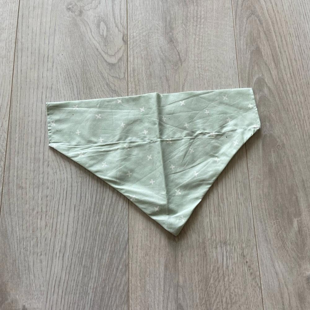 Designer Green X Dog Bandana Size ONE SIZE - 1 Thumbnail