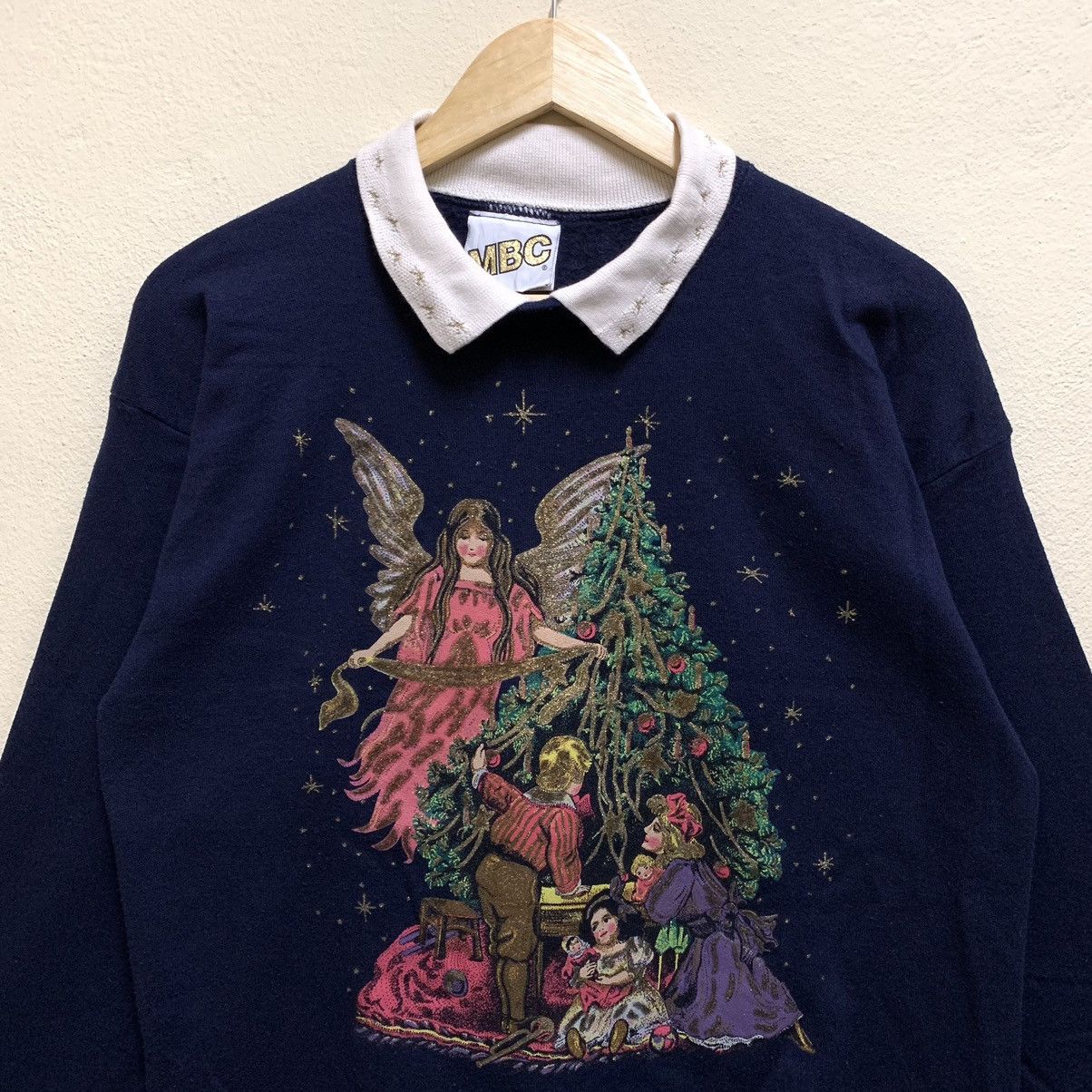 Tultex × Vintage Vintage 90s MBC X TULTEX Graphic Design Sweatshirt Size US L / EU 52-54 / 3 - 2 Thumbnail