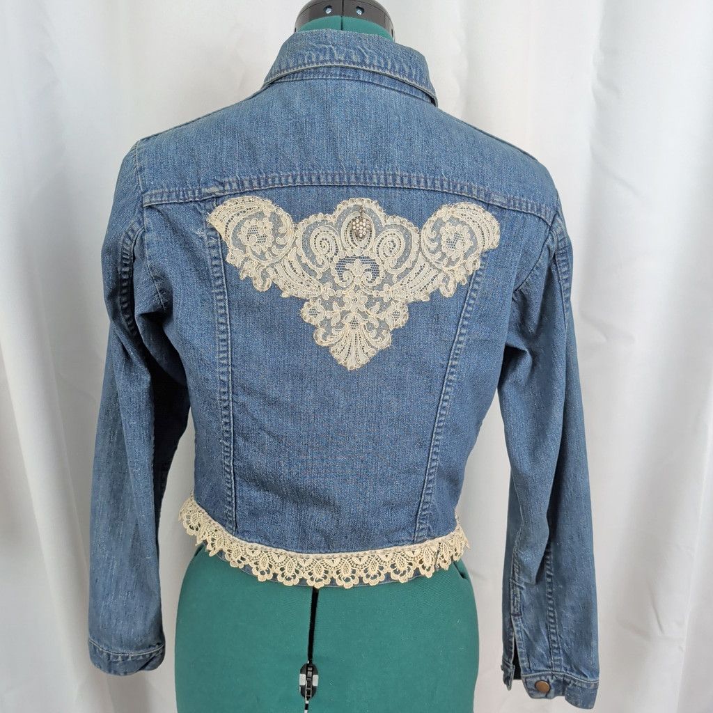 Wrangler Vintage Selvedge Denim Embellished Wrangler Jacket Size XS / US 0-2 / IT 36-38 - 3 Thumbnail