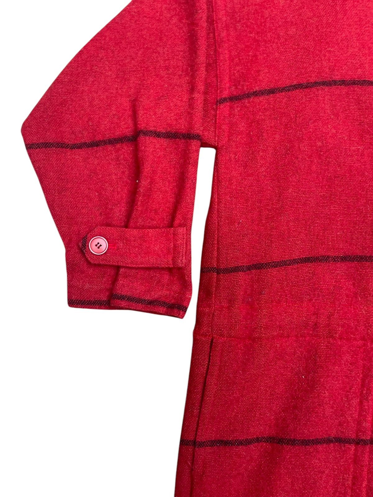 Issey Miyake Vintage 80s Issey Sport Wool Long Coat – Rare Avant Garde Size US L / EU 52-54 / 3 - 7 Thumbnail