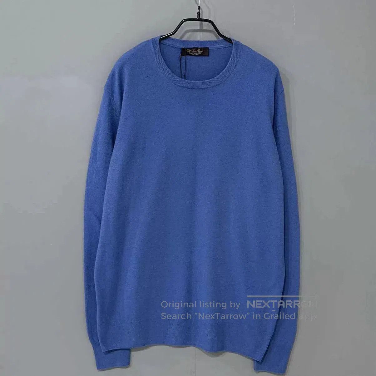 Loro Piana Blue Long Sleeve Knit Sweater. Size US L / EU 52-54 / 3 - 1 Thumbnail