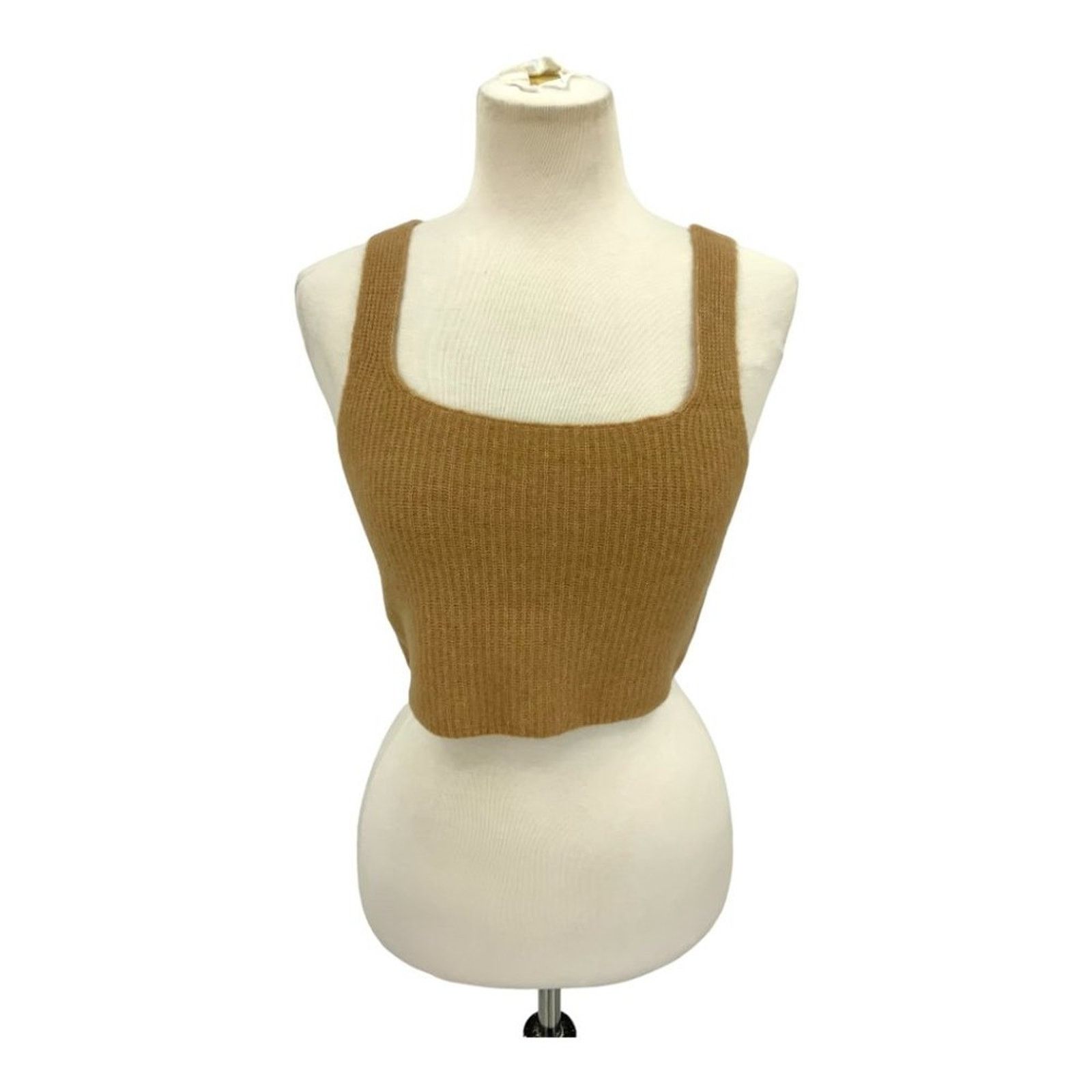 Everlane Everlane Cozy-Stretch Tank Yak Wool Blend Camel Large NWT Size L / US 10 / IT 46 - 3 Thumbnail