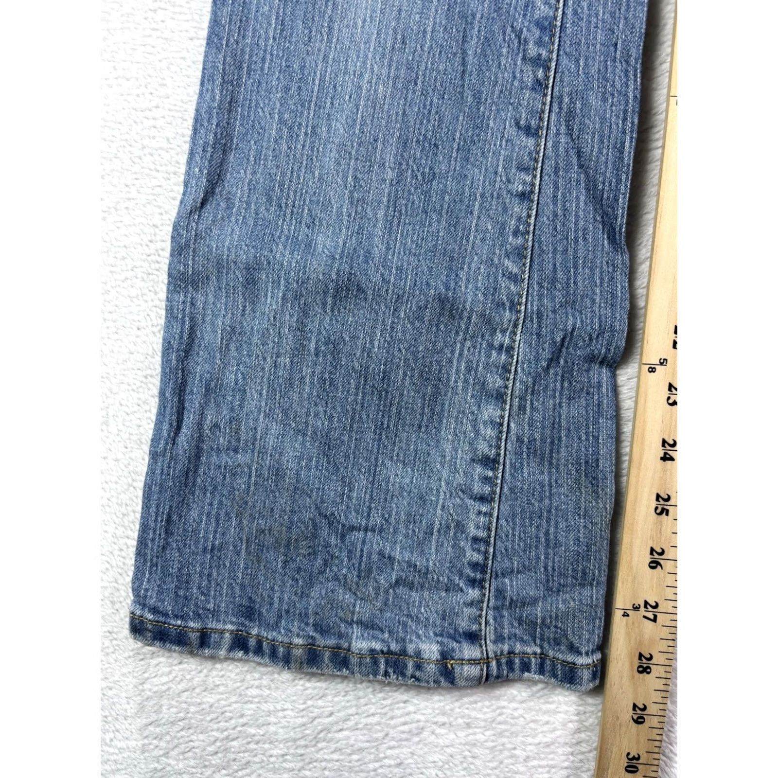 Levi's VINTAGE Levi's 517 Jeans Womens 14 Reg Blue Denim Flare Rise 5-Pocket Logo Stretch 90s USA City 517 Size 36" / US 14 / IT 50 - 4 Thumbnail