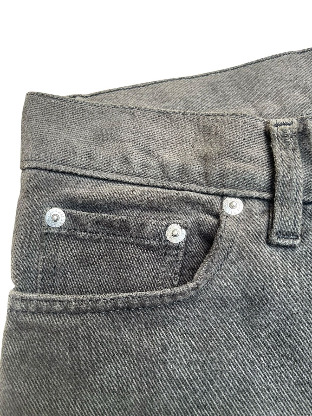 Helmut Lang Helmut Lang 90s Archives Button Fly Distressed Faded Denim Size US 29 - 8 Thumbnail