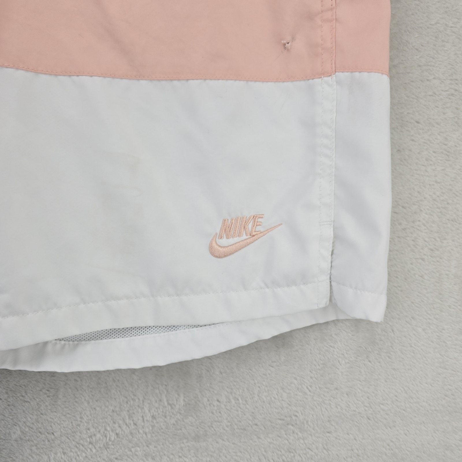 Nike Nike City Edition Woven Shorts Mens Large White Orange Size US 32 / EU 48 - 2 Thumbnail
