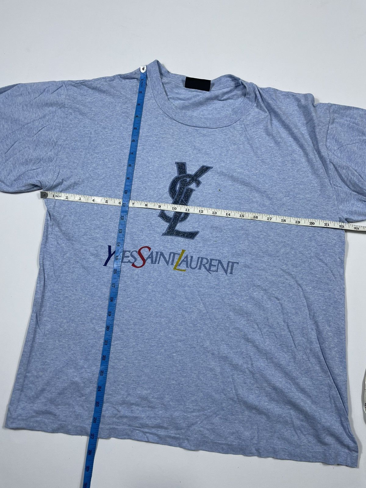 Vintage × Yves Saint Laurent YSL Logo T-Shirt vintage Size US L / EU 52-54 / 3 - 6 Thumbnail