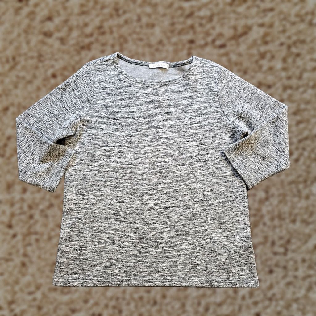 Vintage Cutloose Top Womens Medium Gray Knit 3/4 Sleeve Blouse Casual Basic Shirts Mens Womens Size M / US 6-8 / IT 42-44 - 1 Thumbnail