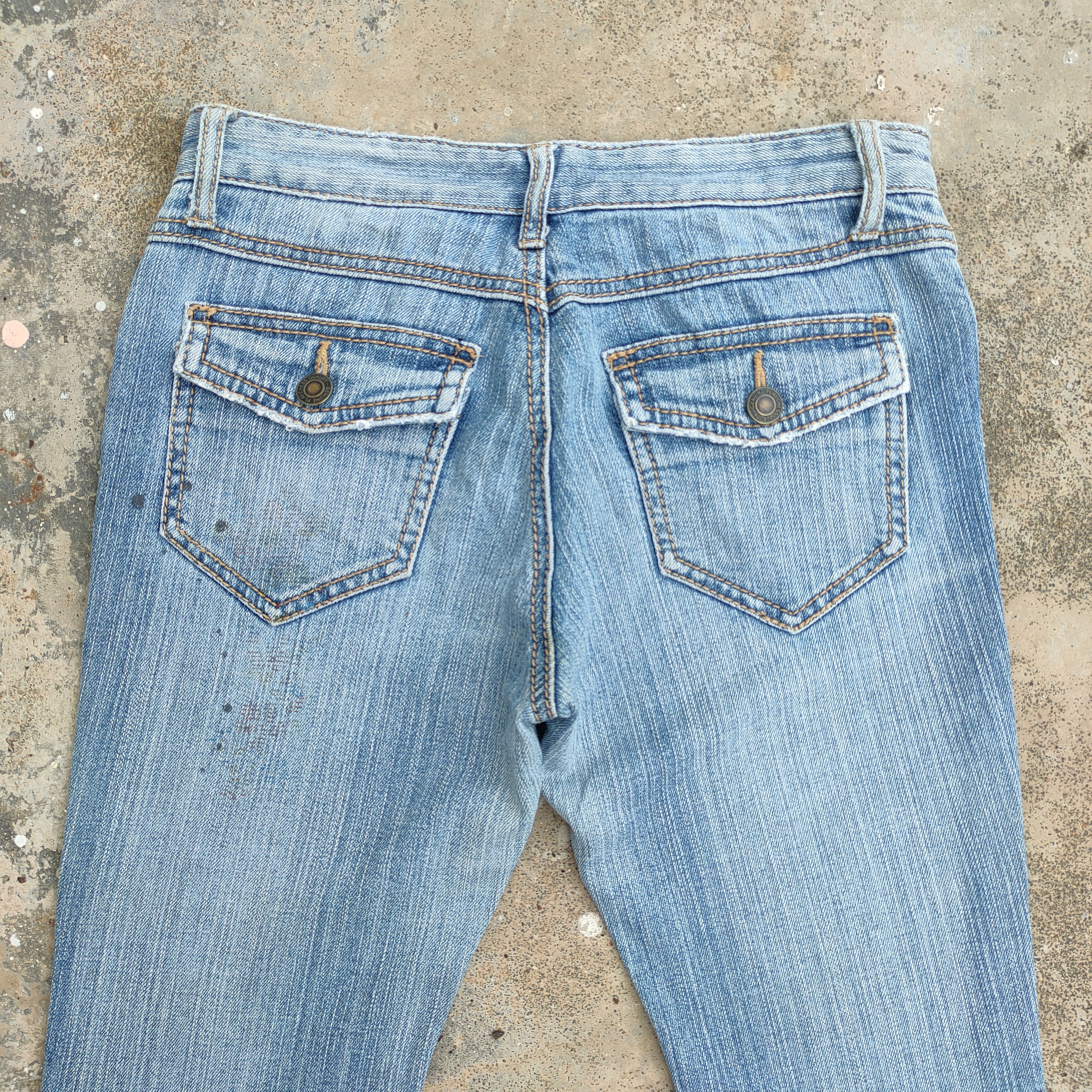 Japanese Brand VINTAGE JAPANESE FLARE FADED JEANS DENIM PANTS Size US 26 / EU 42 - 10 Thumbnail