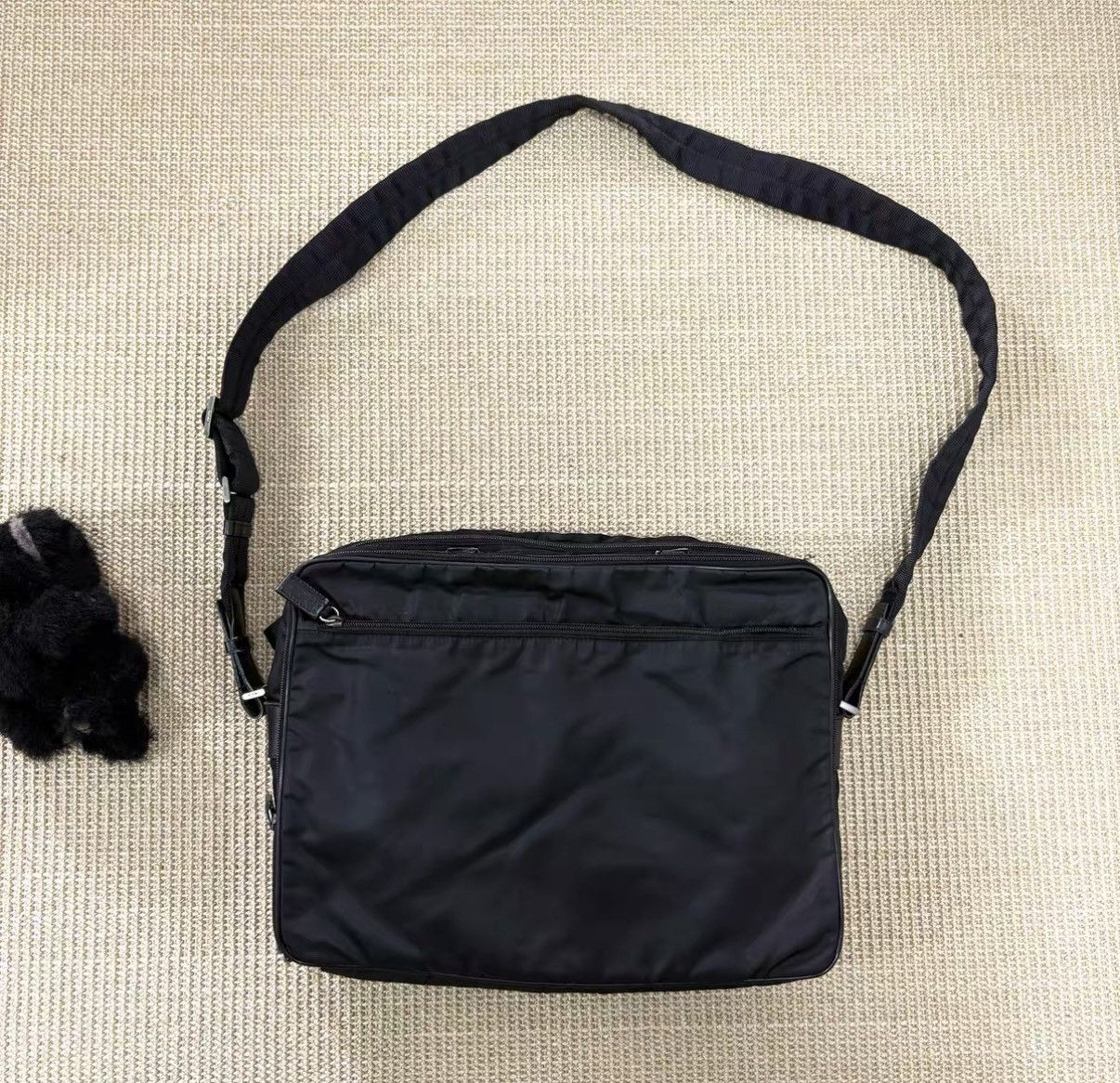 Prada Prada Briefcase Logo Leather Panel Commute Bag J29 Size ONE SIZE - 2 Thumbnail