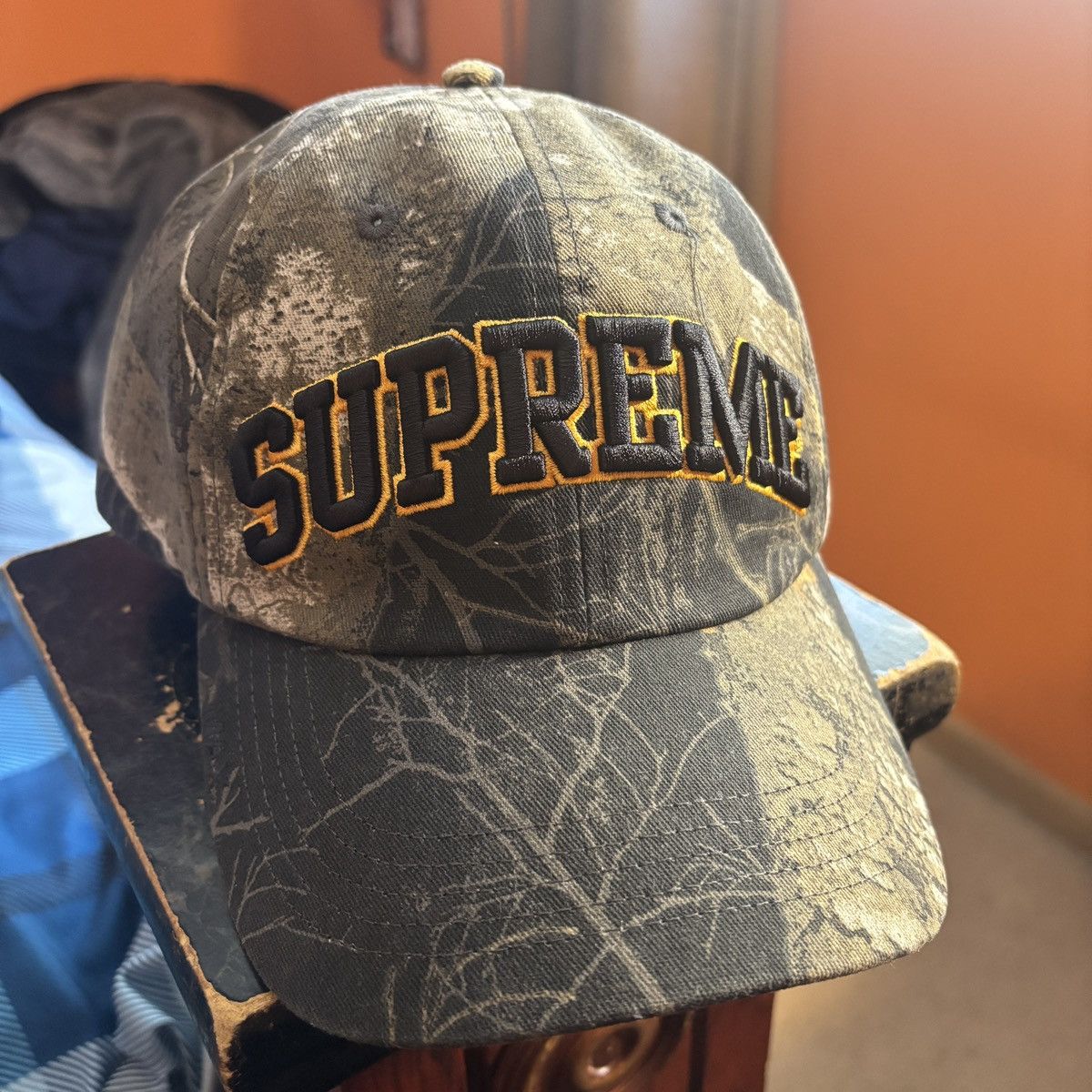 Realtree × Supreme Supreme Black Camo Difference 6 Panel Hat | Grailed