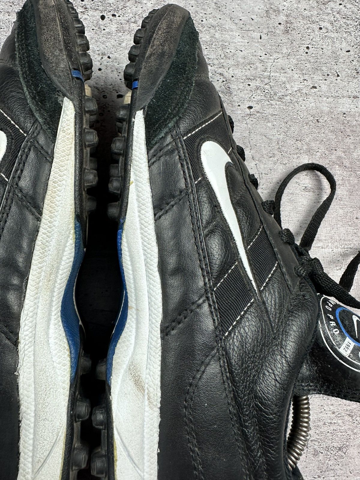 Nike × Vintage 2000 Nike Tiempo Pro Vintage Leather Soccer Boots Size US 9 / EU 42 - 12 Thumbnail