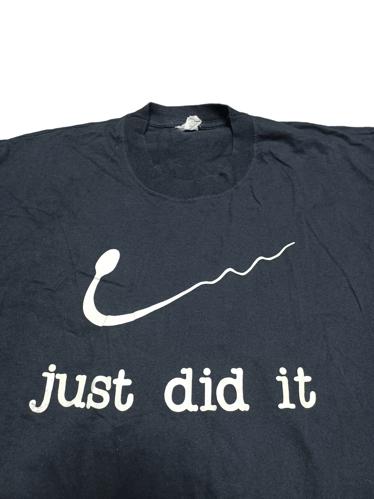 Fruit Of The Loom VINTAGE HUMOR JEST DID IT DIS ON NIKE SPERM TEE Size US XL / EU 56 / 4 - 3 Thumbnail