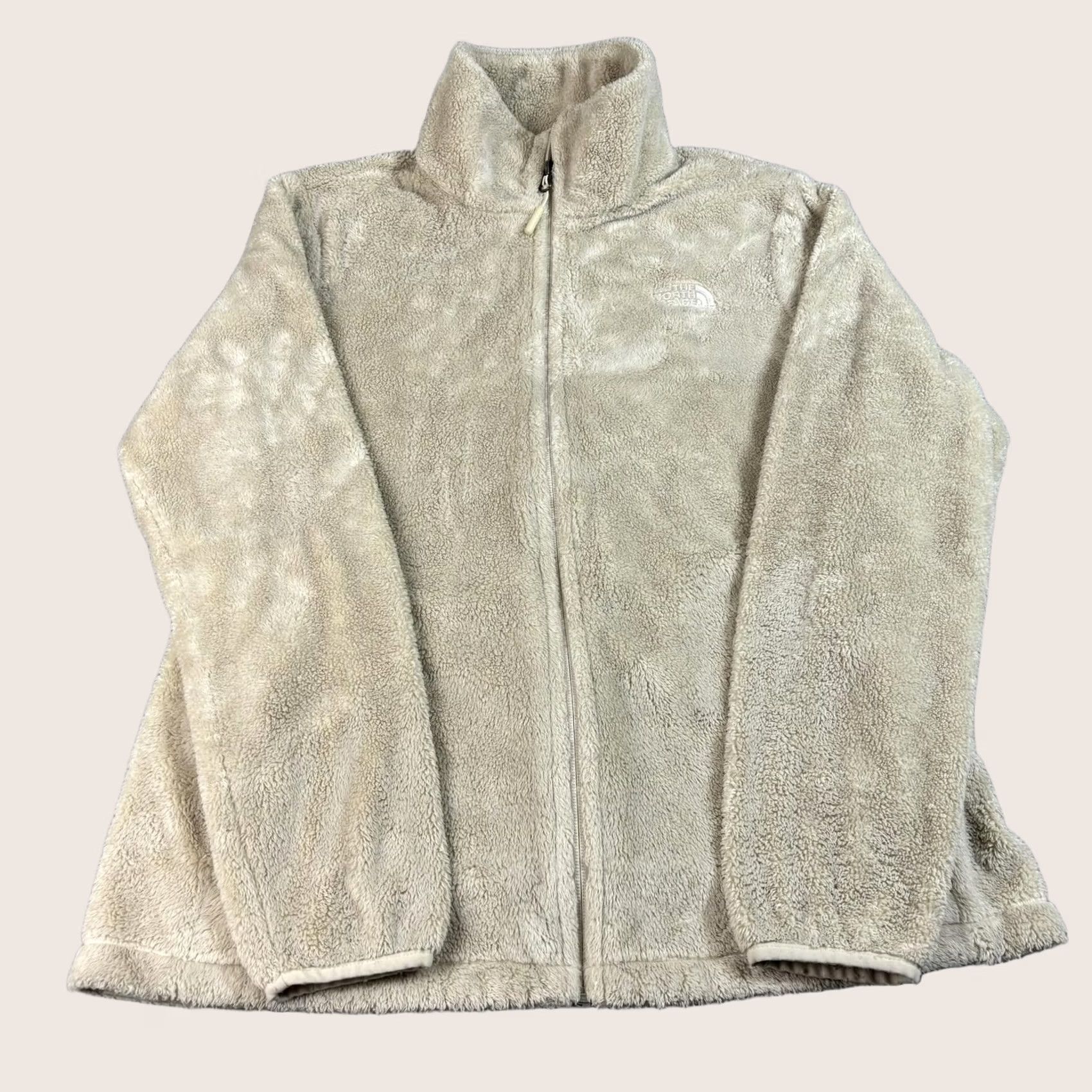 The North Face The North Face Osito Jacket Womens L Beige Fleece Full Zip Outdoor Hiking Size L / US 10 / IT 46 - 1 Thumbnail