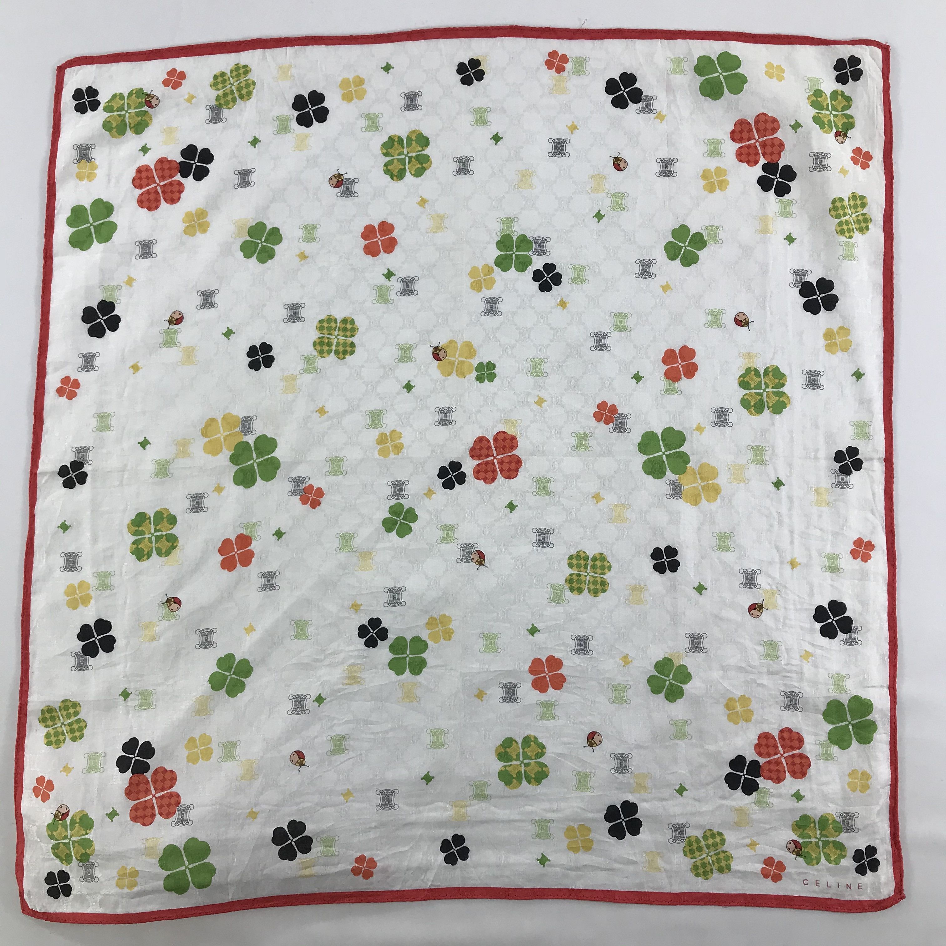 Celine × Vintage Celine Bandana / Handkerchief / Neckerchief - S1357 Size ONE SIZE - 1 Thumbnail