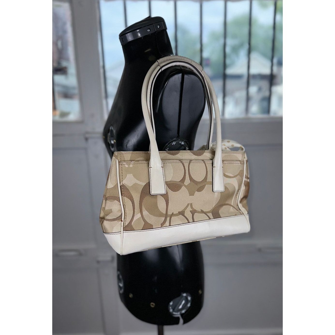Coach Coach Hamptons Signature Canvas Scarf Tote Bag Size ONE SIZE - 3 Thumbnail
