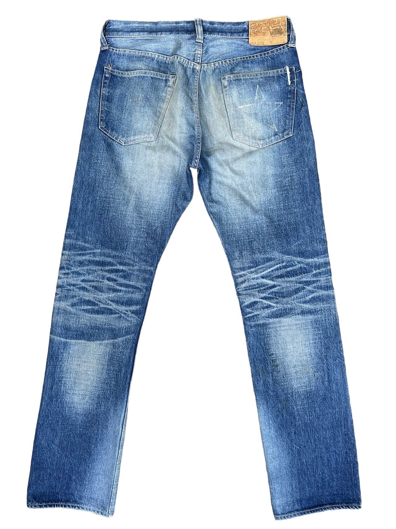 Sugar Cane Vintage Sugar Cane Japan Distress Mud Denim Selvedge Jeans Size US 30 / EU 46 - 2 Thumbnail