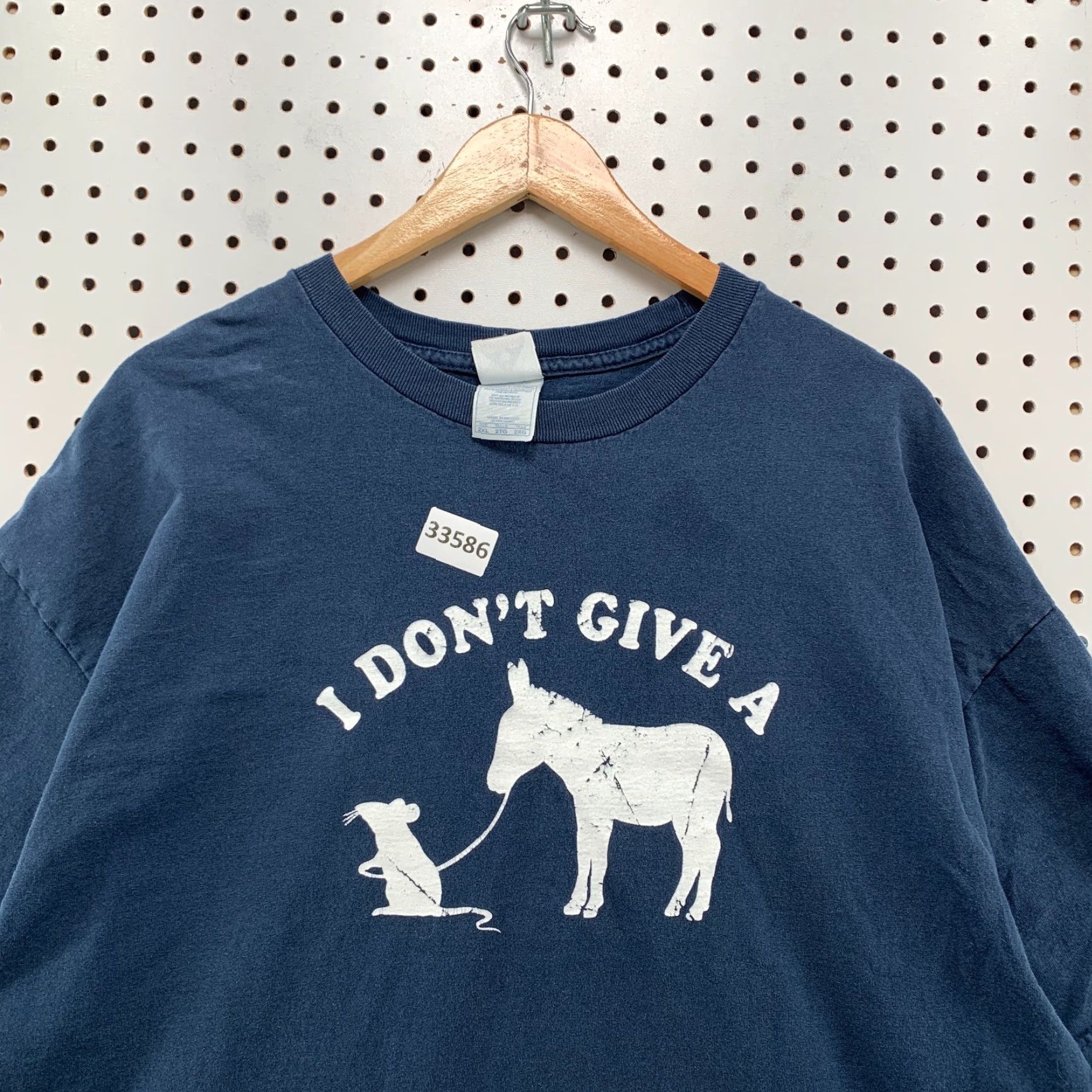 PONY VINTAGE I Dont Give A Funny Shirt Mens 2XL Blue Mouse Pony Graphic 24X30 Shirt Mens 2XL Blue Animation Animals Funny Size US XXL / EU 58 / 5 - 7 Thumbnail