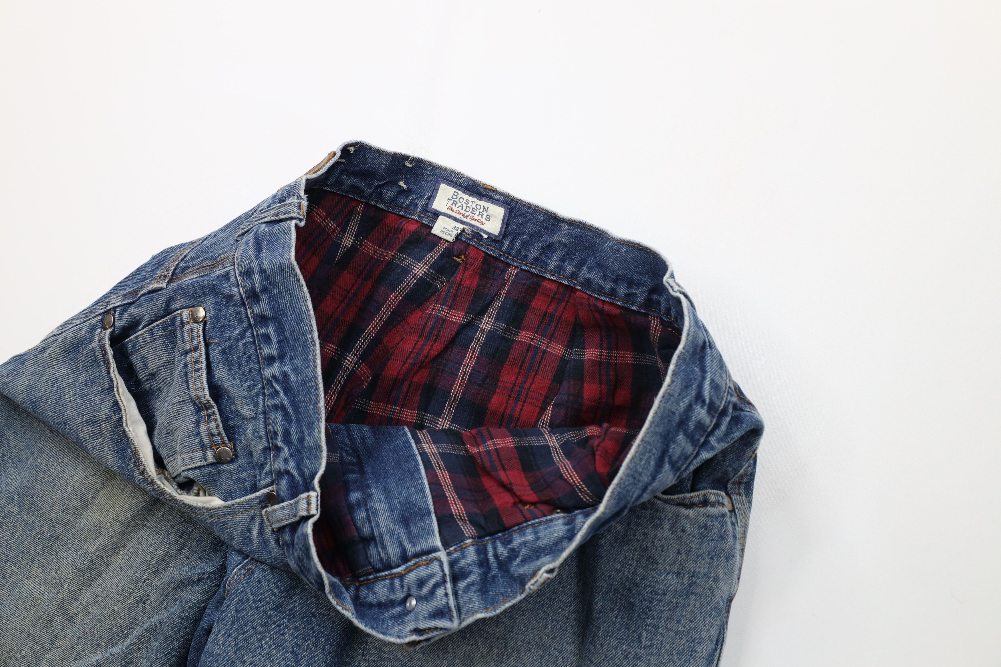 Vintage Vintage 90s Y2K Streetwear Flannel Lined Straight Leg Jeans Size US 38 / EU 54 - 10 Thumbnail