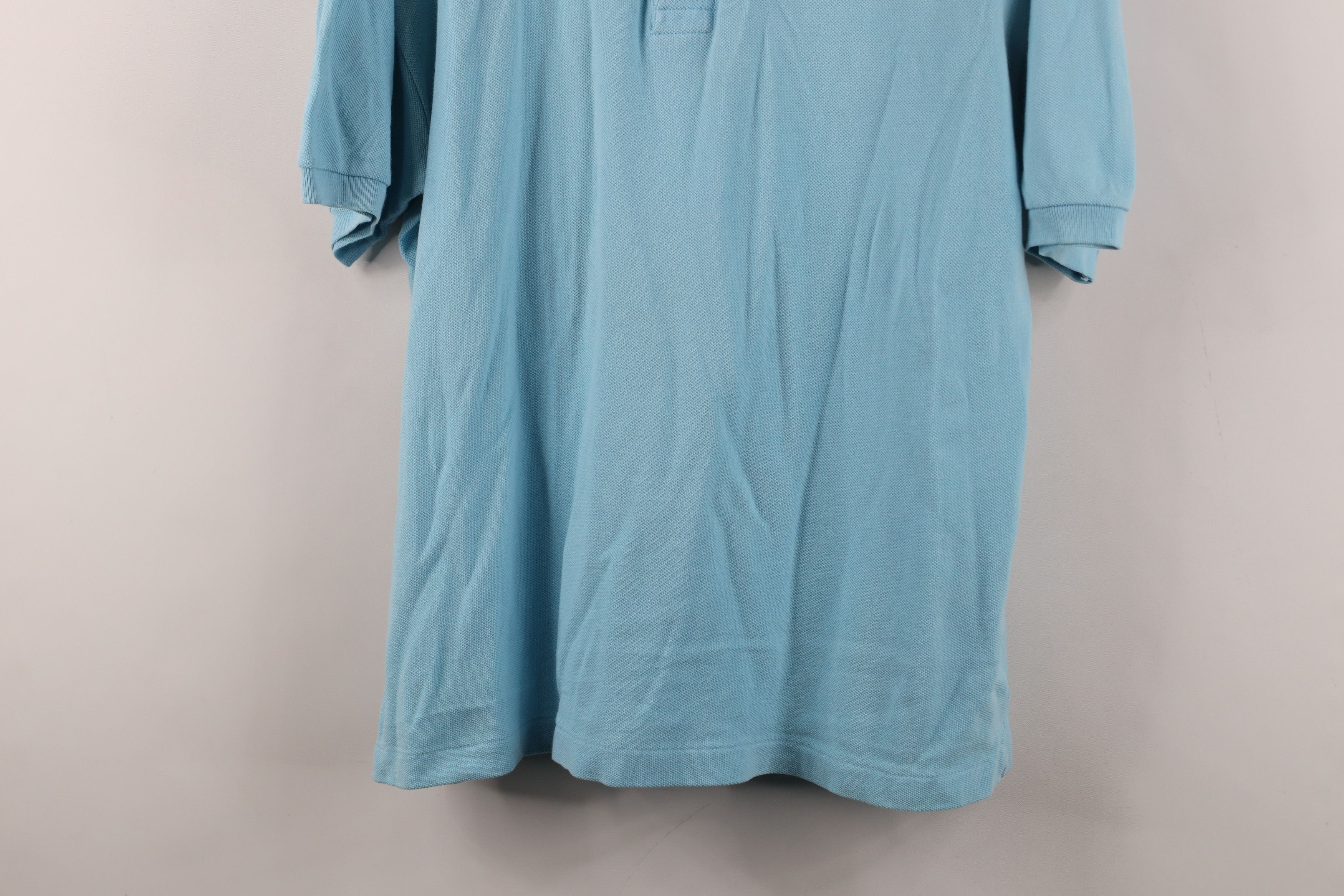Lacoste Lacoste Distressed Croc Logo Collared Golf Polo Shirt Blue Size US L / EU 52-54 / 3 - 3 Thumbnail