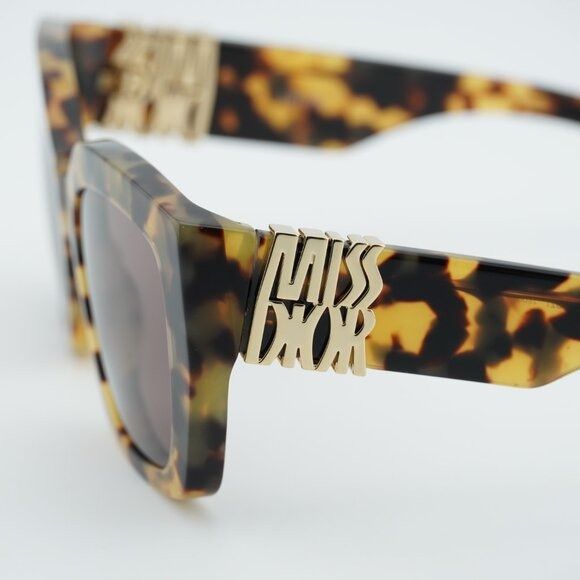 Dior Dior MISSDIOR S2I 26D0 Sunglasses Havana Square Frame Size ONE SIZE - 3 Thumbnail