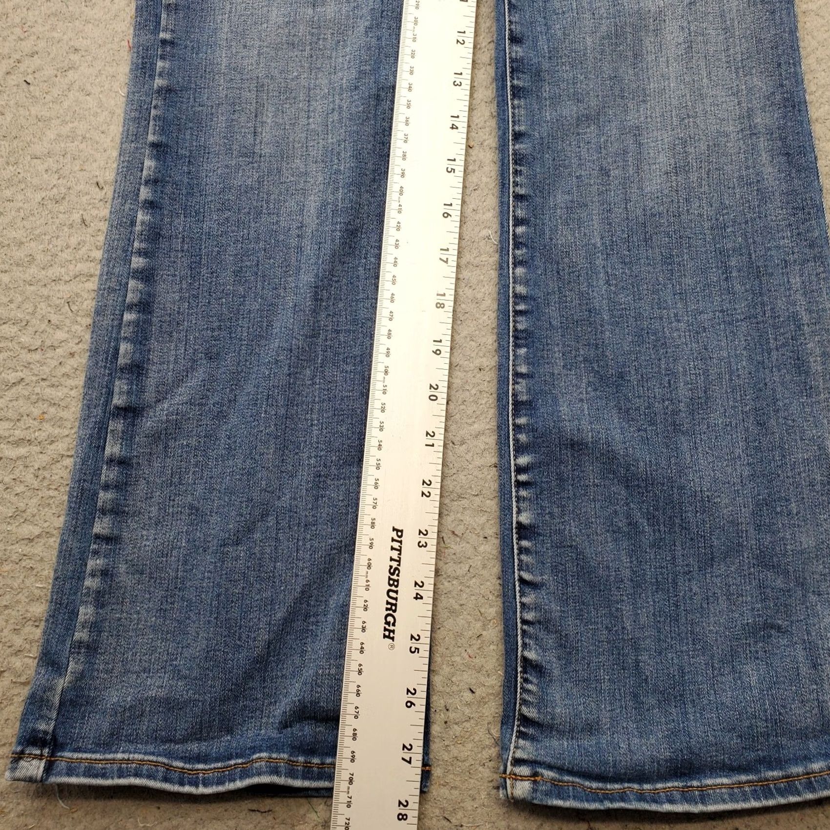 Asos ASOS Jeans Womens 26x32 Blue Denim Medium Wash Stretch Streetwear Flare Leg Jeans Size 26" / US 2 / IT 38 - 5 Thumbnail