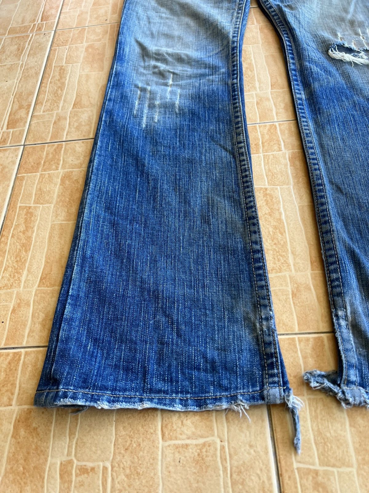 semanticdesign Semantic Designs Flare Distress Mud Wash Jean Size US 32 / EU 48 - 7 Thumbnail