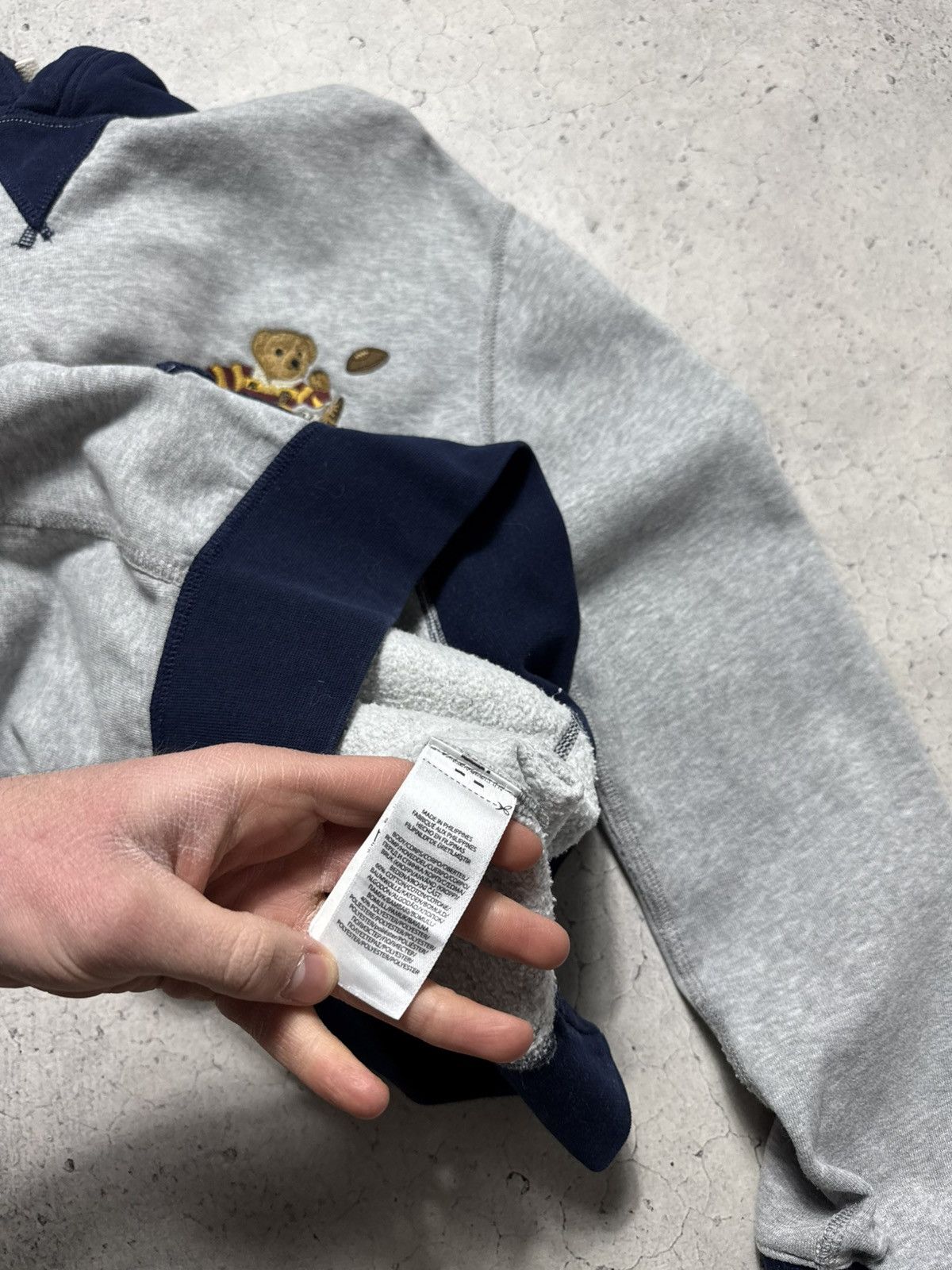 Polo Ralph Lauren Polo Ralph Lauren Bear Hoodie Grey Size M PRL Size US M / EU 48-50 / 2 - 6 Thumbnail