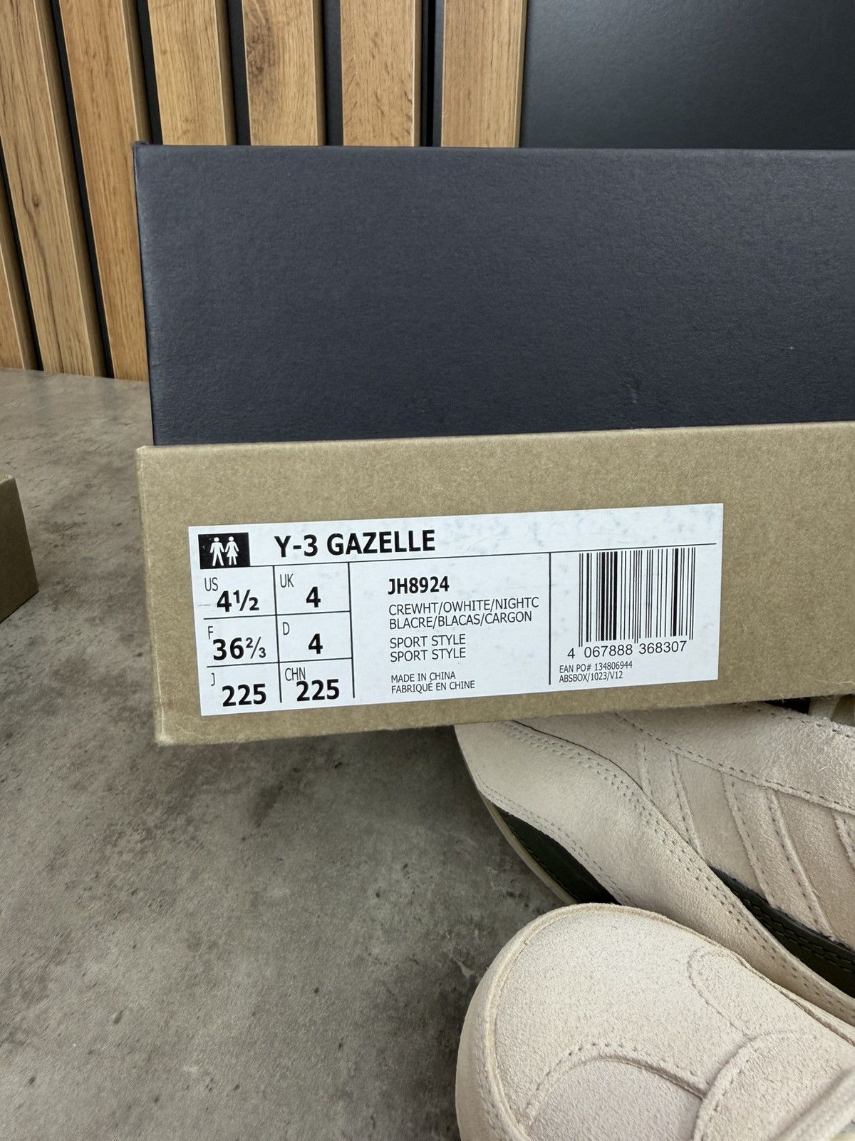 Adidas Adidas Y-3 Gazelle Cream White Sneakers Size 36 2/3 Size US 5.5 / IT 35.5 - 12 Thumbnail