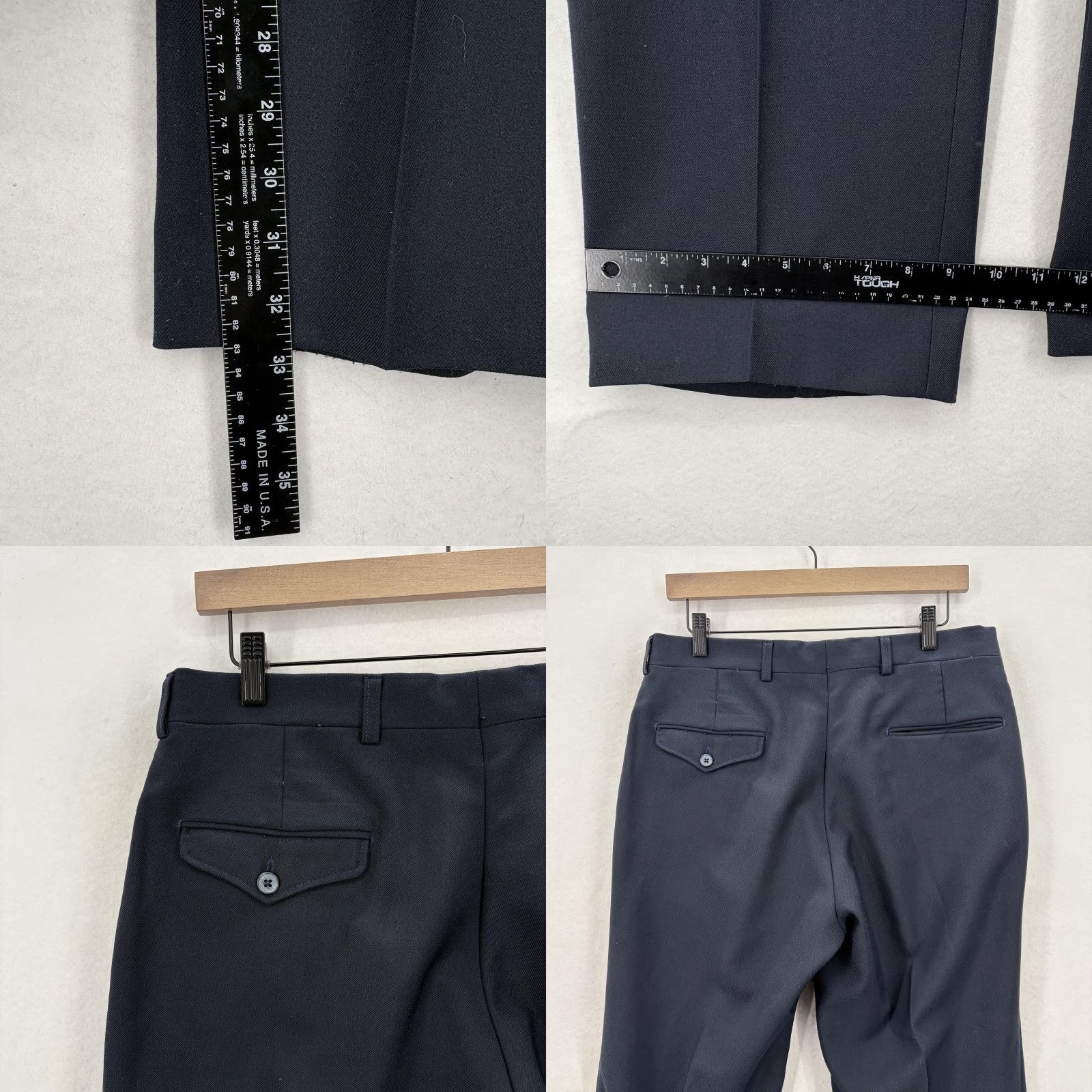 Levi's VINTAGE Levis Dress Pants Mens 32x32 Blue Tailored Classics Straight Leg 90s Levi's Tailored Classics Mens Dress Pants 90s Blue Straight Leg Size US 32 / EU 48 - 8 Thumbnail