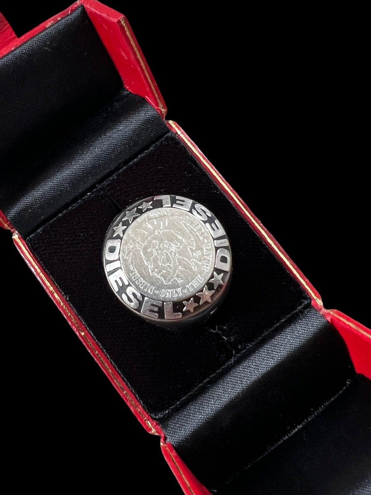 Diesel Y2K Diesel Steel Ring Size ONE SIZE - 4 Thumbnail