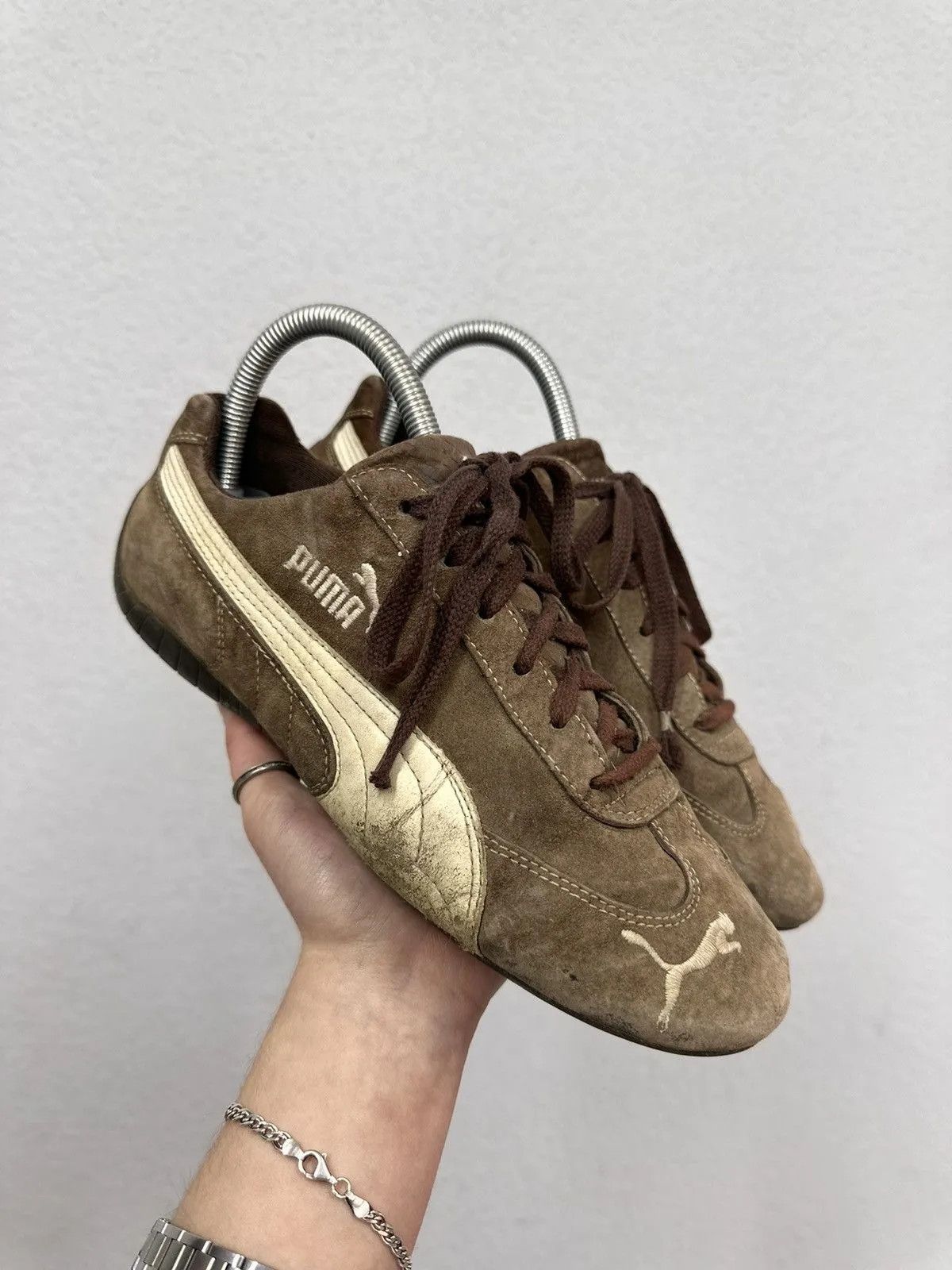 Vintage Vintage Puma Speed Cat brown Avantgarde Japan Style Y2k Size US 7 / EU 40 - 2 Thumbnail
