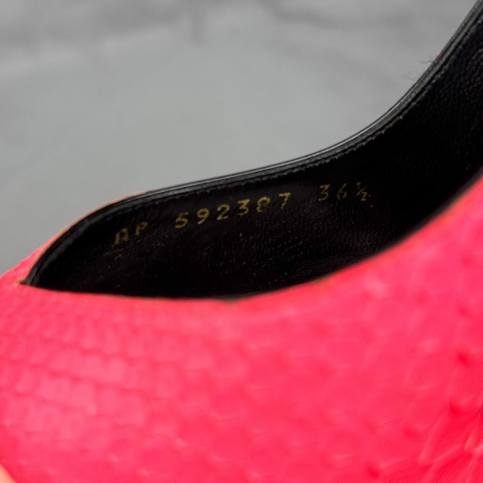 Saint Laurent Paris Saint Laurent Zoe 105 Leather Snakeskin Pointed Toe Heels Size US 6.5 / IT 36.5 - 12 Thumbnail