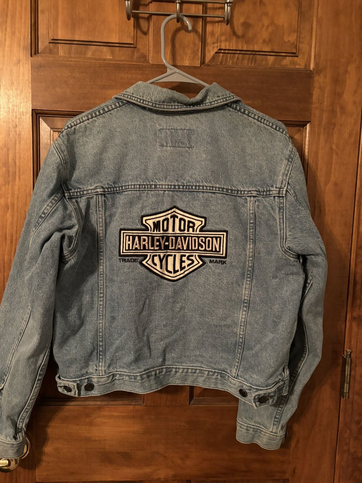 Harley Davidson × Vintage Harley Davidson Denim Jacket Size M / US 6-8 / IT 42-44 - 2 Thumbnail
