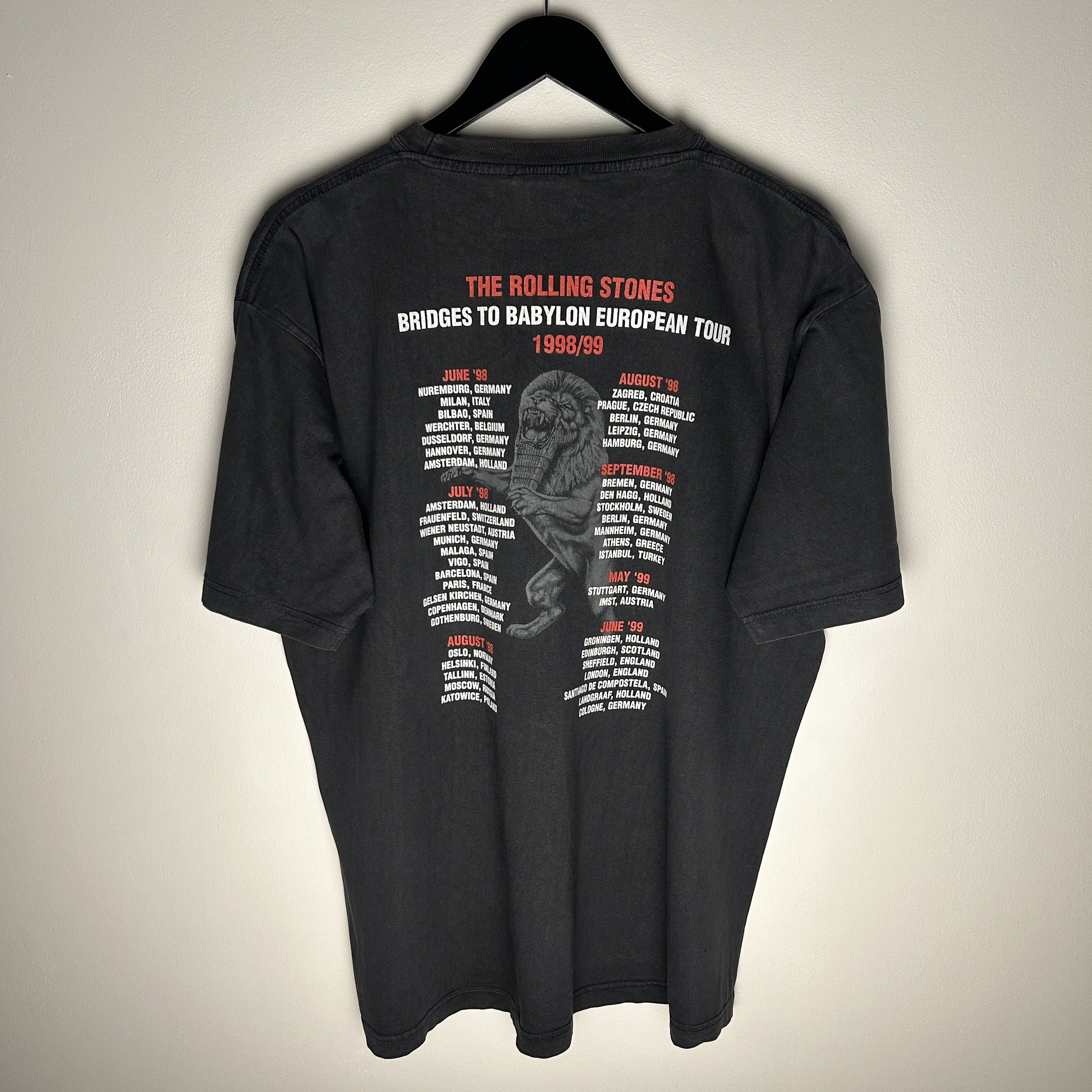 Band Tees Vintage Rolling Stones Bridges To Babylon 1999 Band T-shirt Size US XL / EU 56 / 4 - 2 Thumbnail