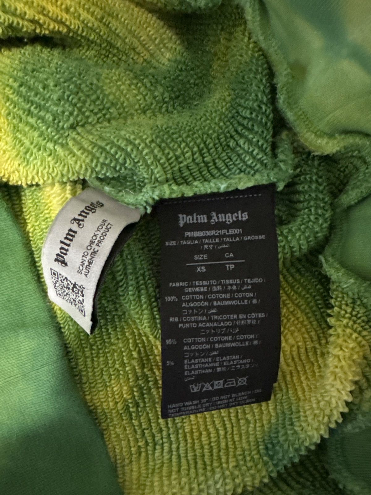 Palm Angels Palm Angles Hoodie Tie Dye Green Size US S / EU 44-46 / 1 - 3 Thumbnail