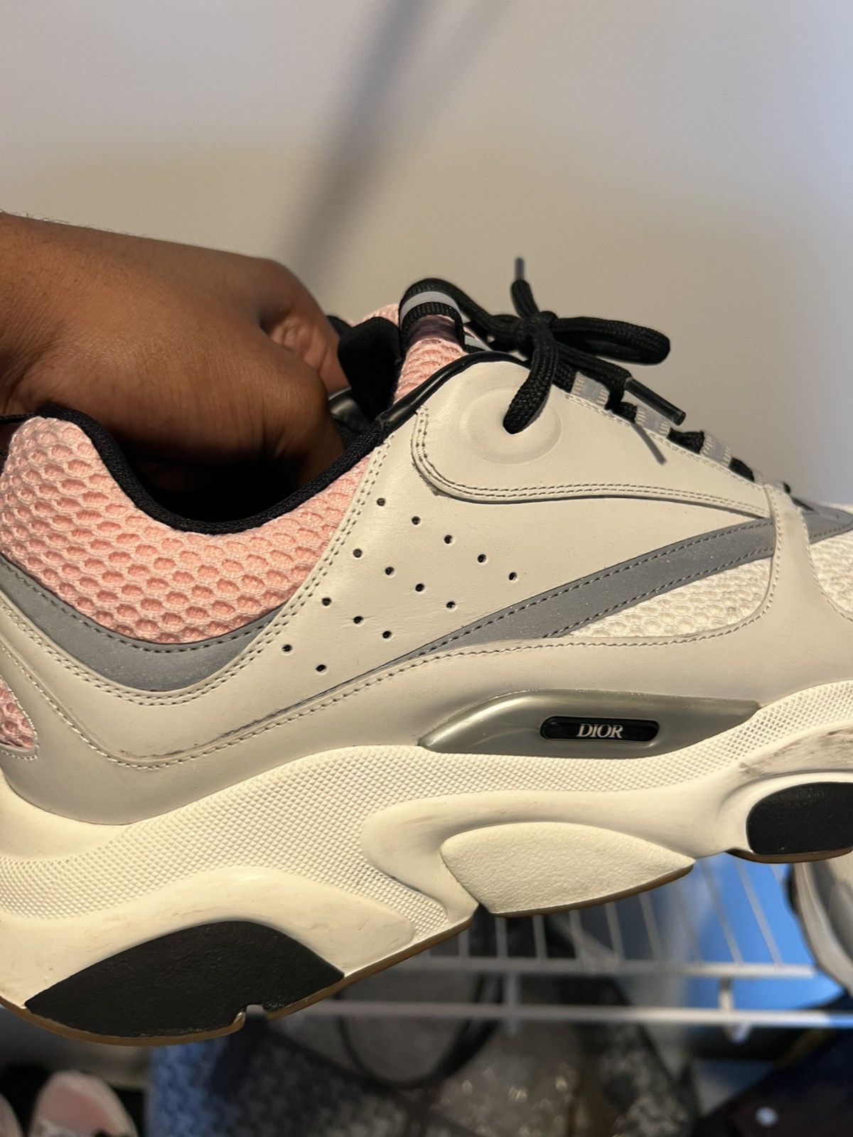 Dior Dior B22 Pale Pink Grey Size US 12 / EU 45 - 15 Thumbnail