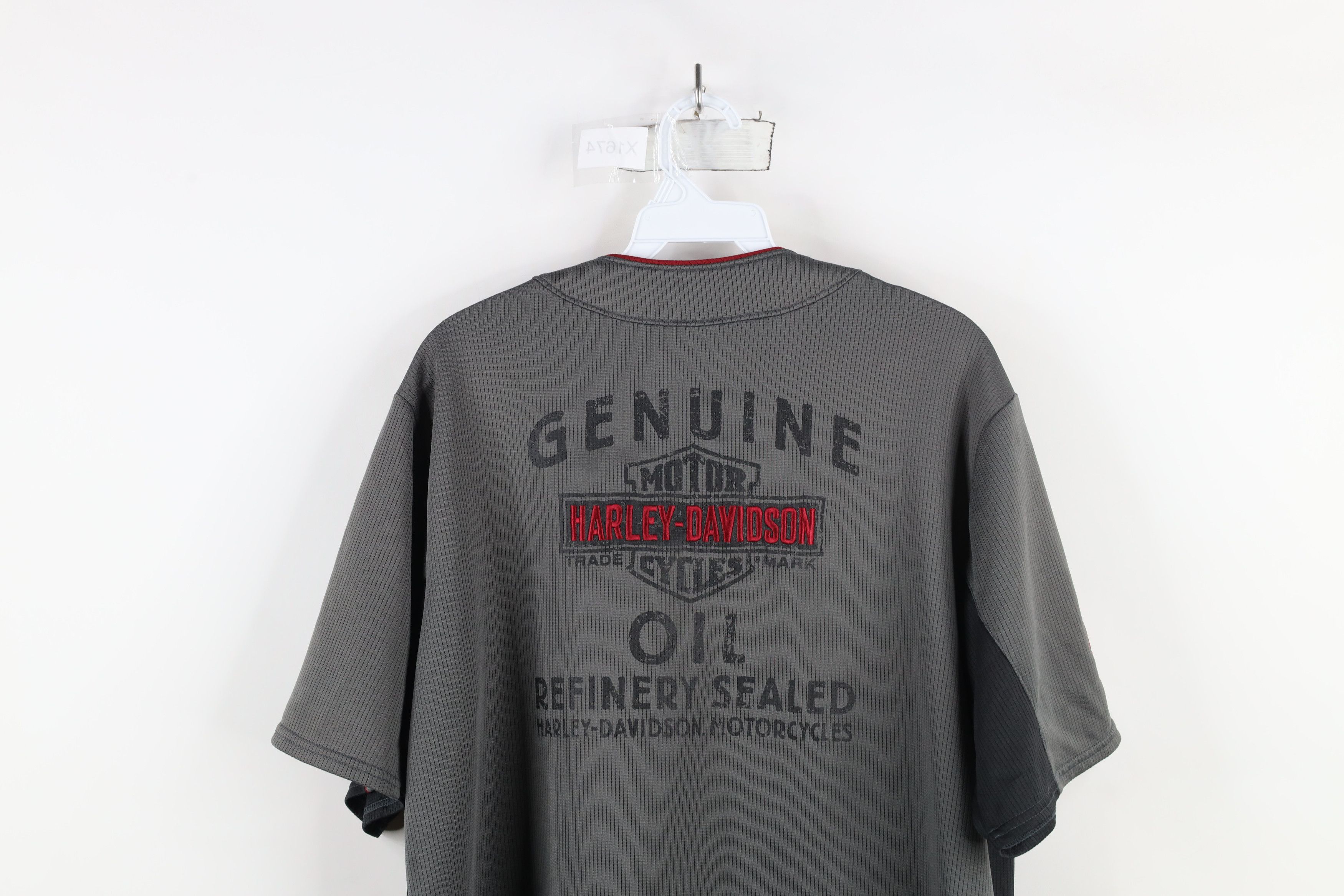 Harley Davidson × Vintage Vintage Y2K Harley Davidson Short Sleeve Baseball Jersey Size US M / EU 48-50 / 2 - 13 Thumbnail