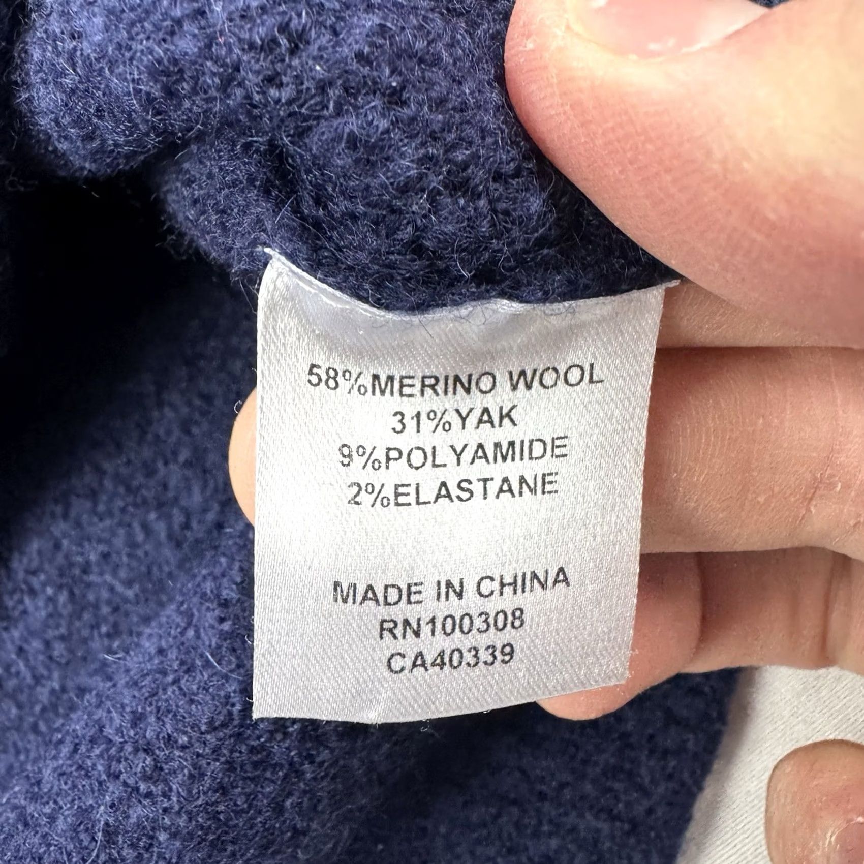 Peter Millar Peter Millar Sweater Pullover Mens XL Navy Blue Merino Wool Yak Preppy Classic Knit Crew Neck Casual Business Golf Size US XL / EU 56 / 4 - 3 Thumbnail