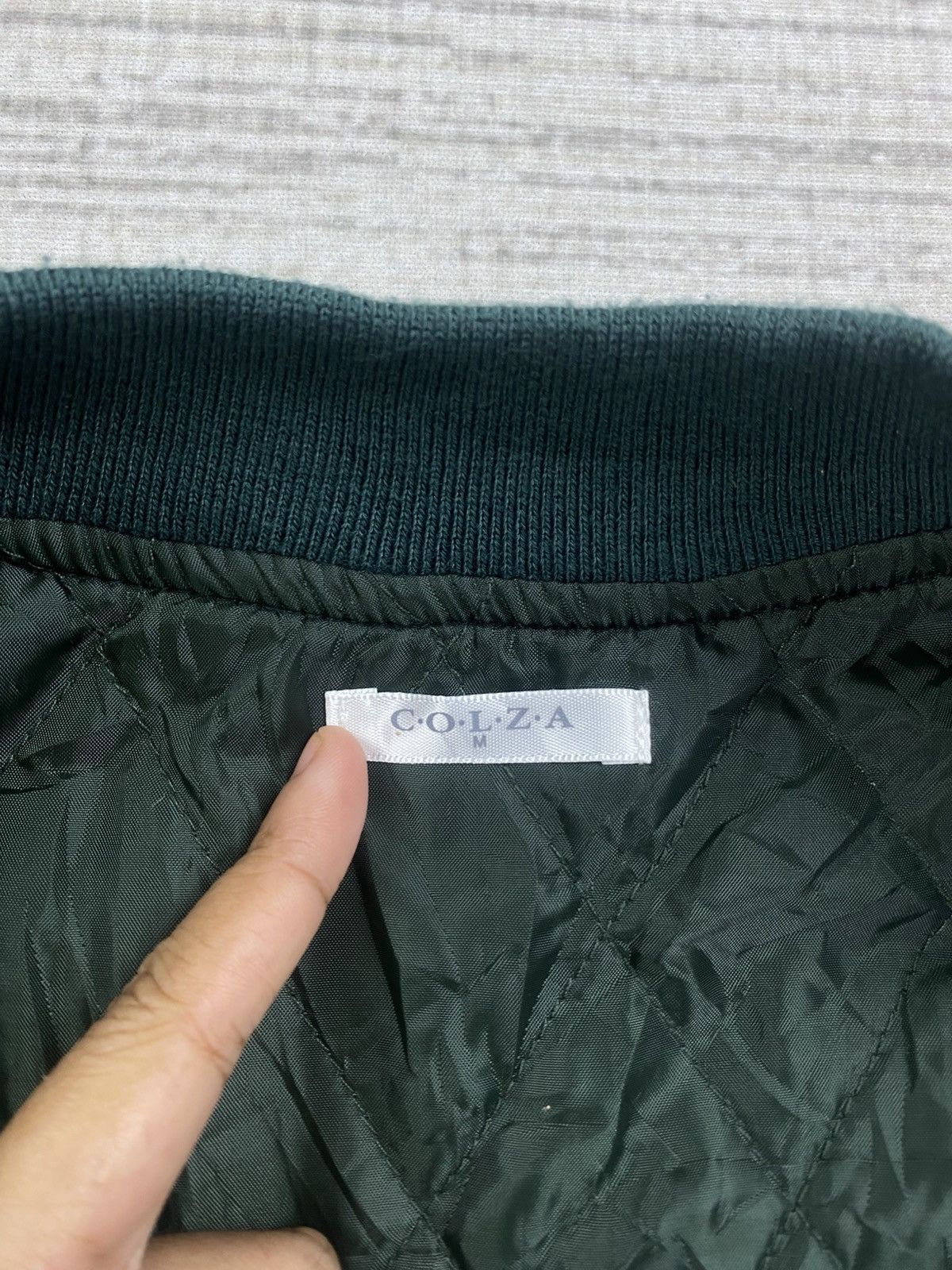 Japanese Brand × Vintage Vintage C.O.R.Z.A Premium Forest Green Button Varsity Jacket Size US L / EU 52-54 / 3 - 8 Thumbnail