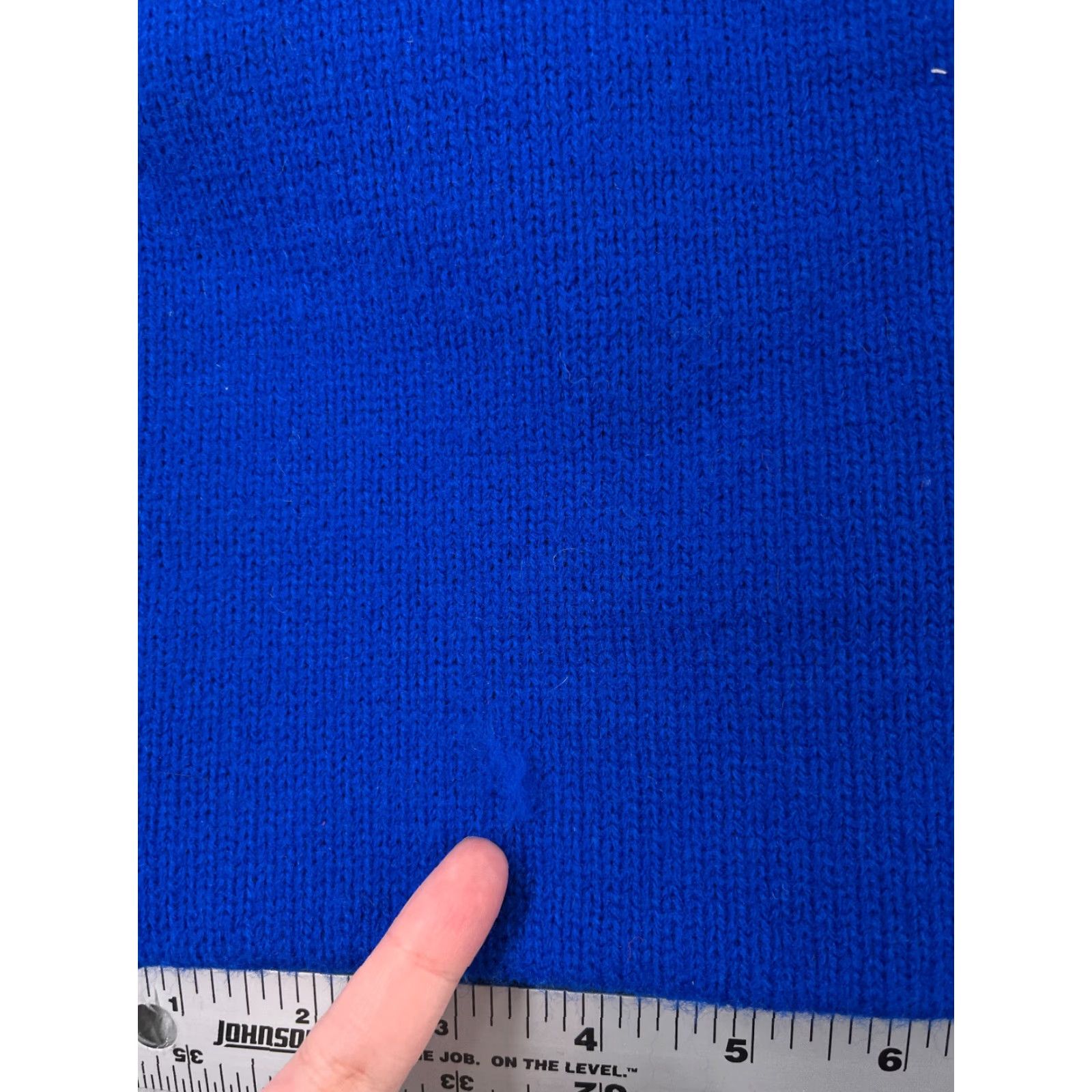 Vintage Blue Knit Beanie Toque Adult One Size Unbranded Hat Beanie Winter Ski Casual Womens Mens Unisex Adults Cotton Blend Knit Pattern Solid Snow Theme Size ONE SIZE - 3 Thumbnail