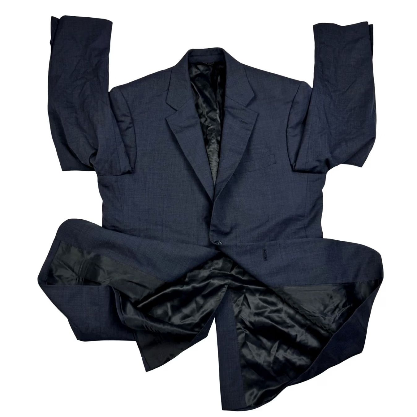 Jos. A. Bank Jos. A. Bank Men's 100% Wool Blazer Blue 38R 2-Button Business Jacket Size 38R - 3 Thumbnail