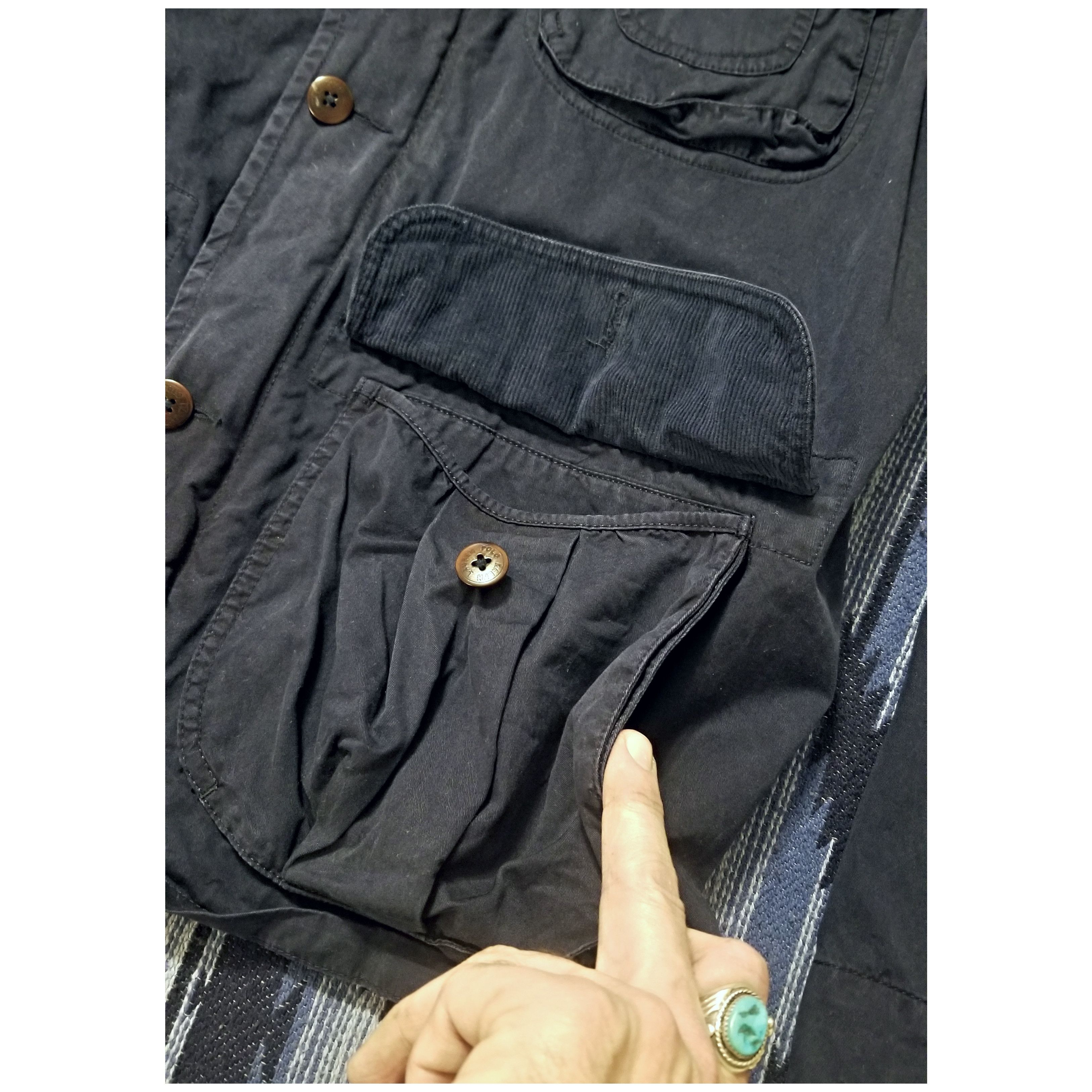 Polo Ralph Lauren POLO RALPH LAUREN OVERDYED INDIGO HUNTING JACKET- LARGE Size US L / EU 52-54 / 3 - 8 Thumbnail