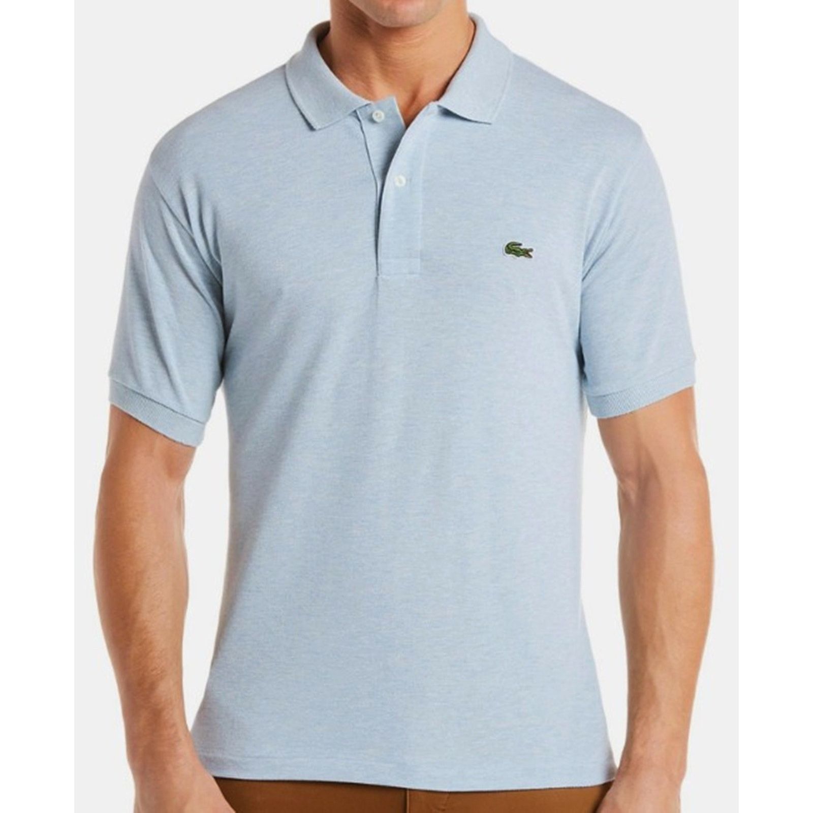 Lacoste Lacoste Men's Classic Short Sleeve Chine Pique Polo Blue 2XL Size US XXL / EU 58 / 5 - 1 Thumbnail