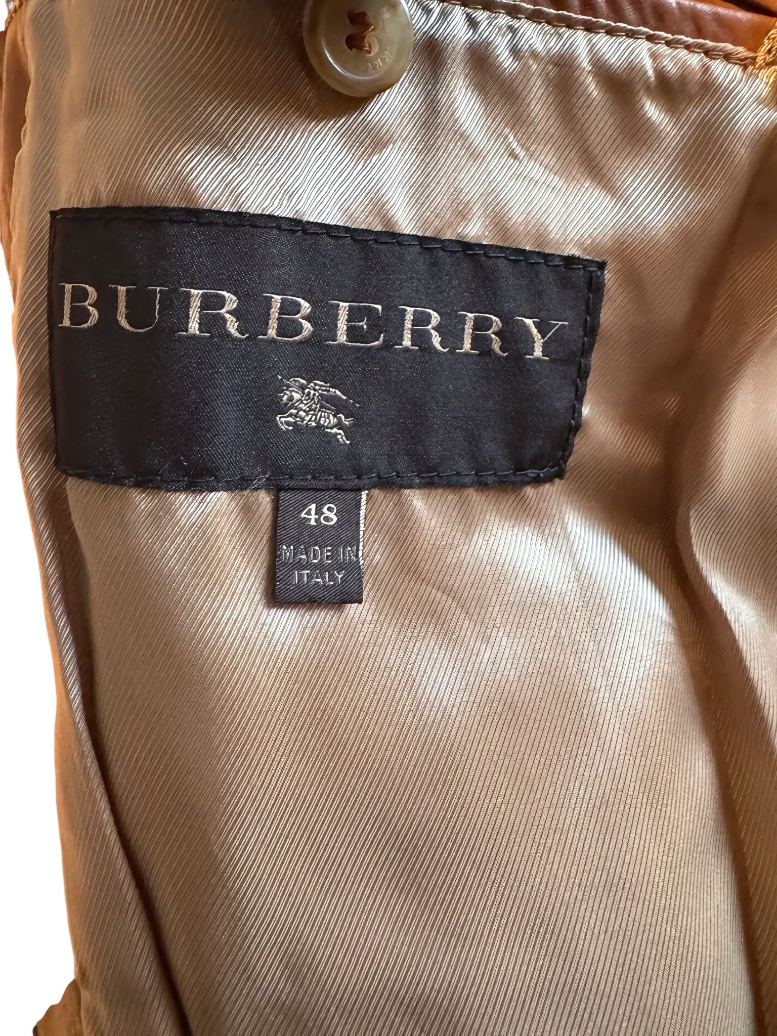 Burberry Prorsum BABY CALFSKIN LEATHER COGNAC JACKET Size US M / EU 48-50 / 2 - 4 Thumbnail
